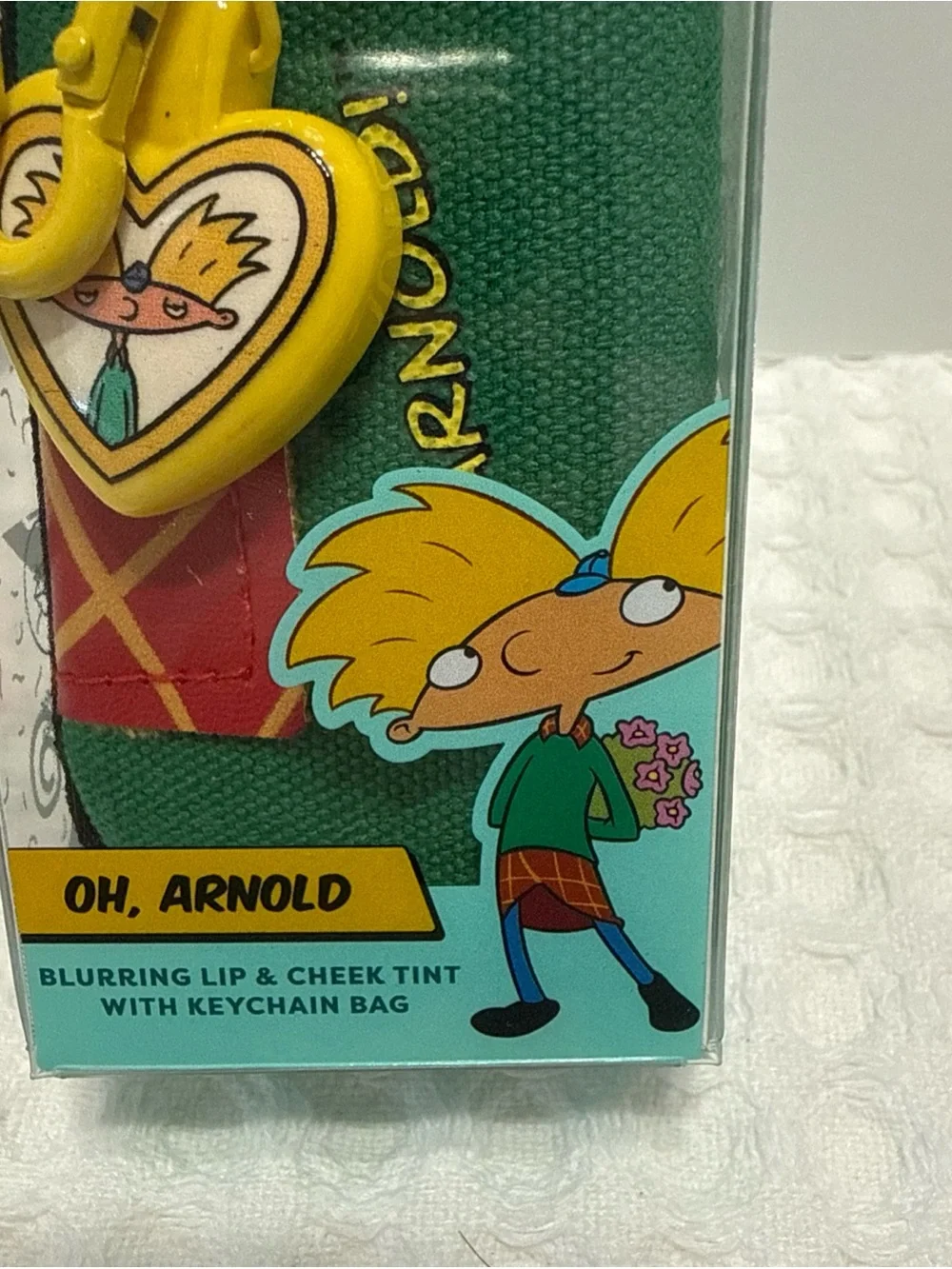 Nickelodeon Profusion Cosmetics, Oh Arnold Lip & Cheek With Keychain Bag.